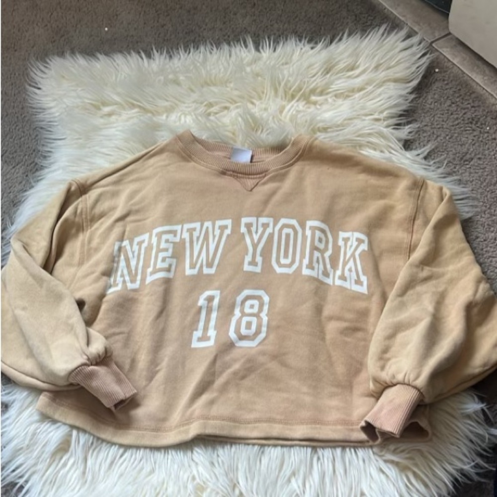 Zara kids New York cropped sweatshirt
